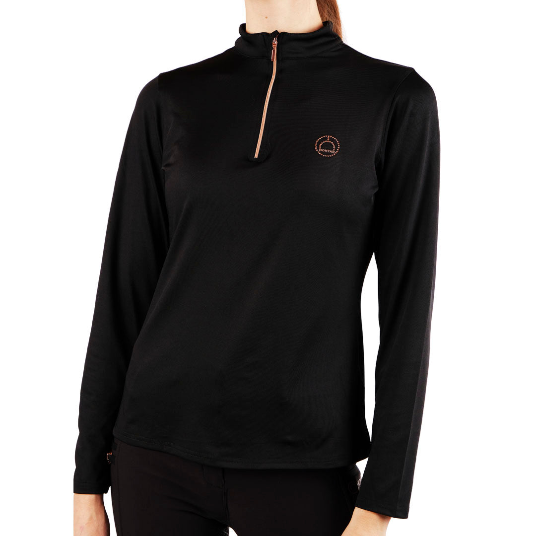 Montar Everly Junior Rose Gold Detail Long Sleeve Base Layer
