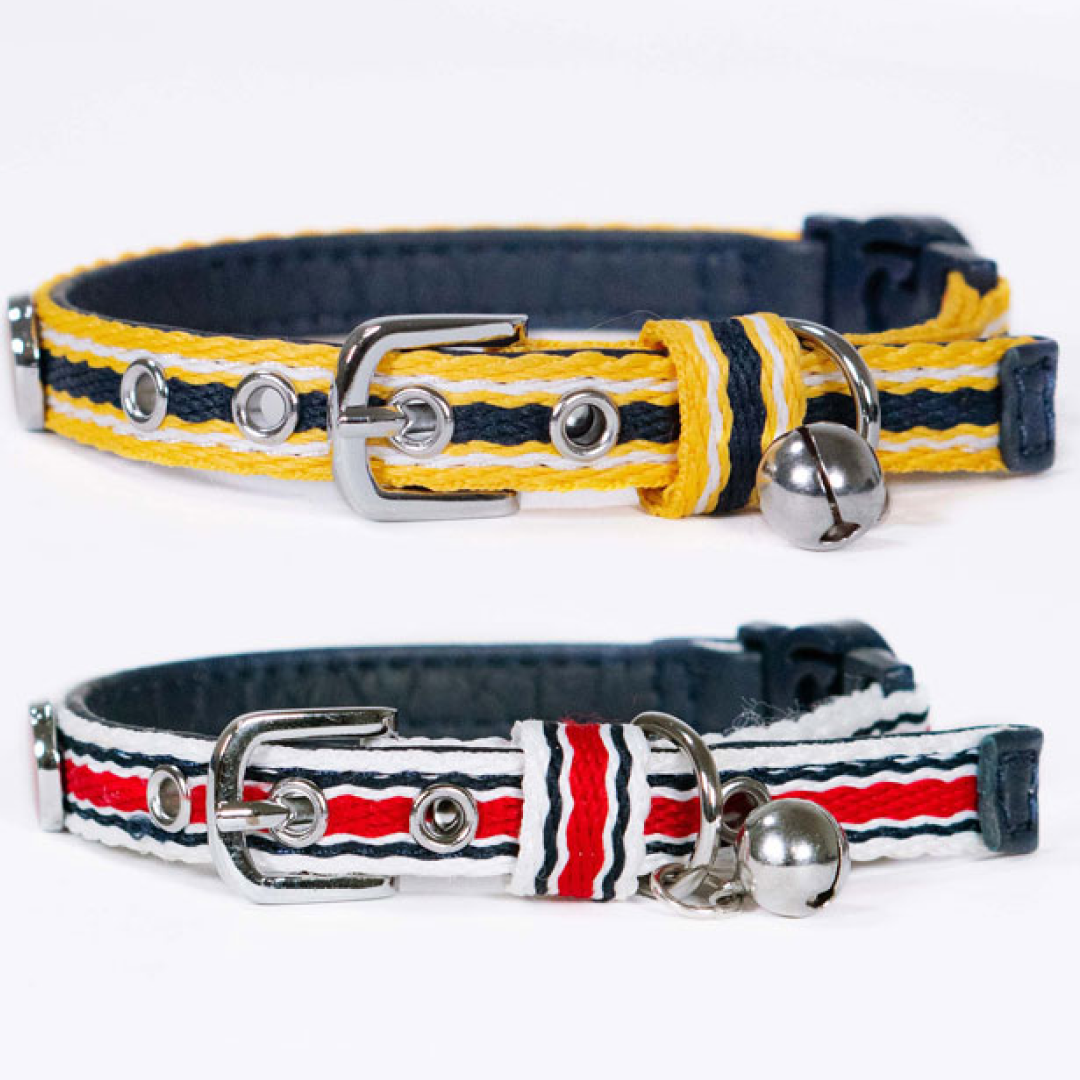 Joules Coastal Cat Collar Twin Pack