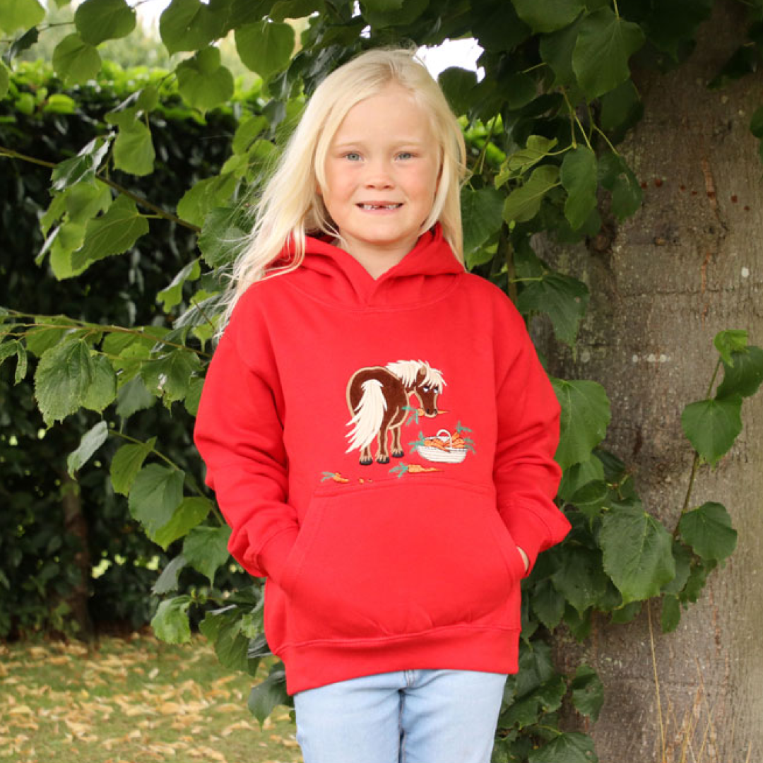 British Country Collection Carrot Pony Childrens Hoodie