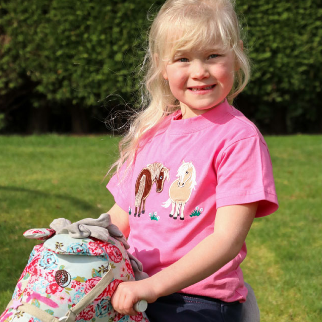 British Country Collection Bracken Pony Childrens T-Shirt