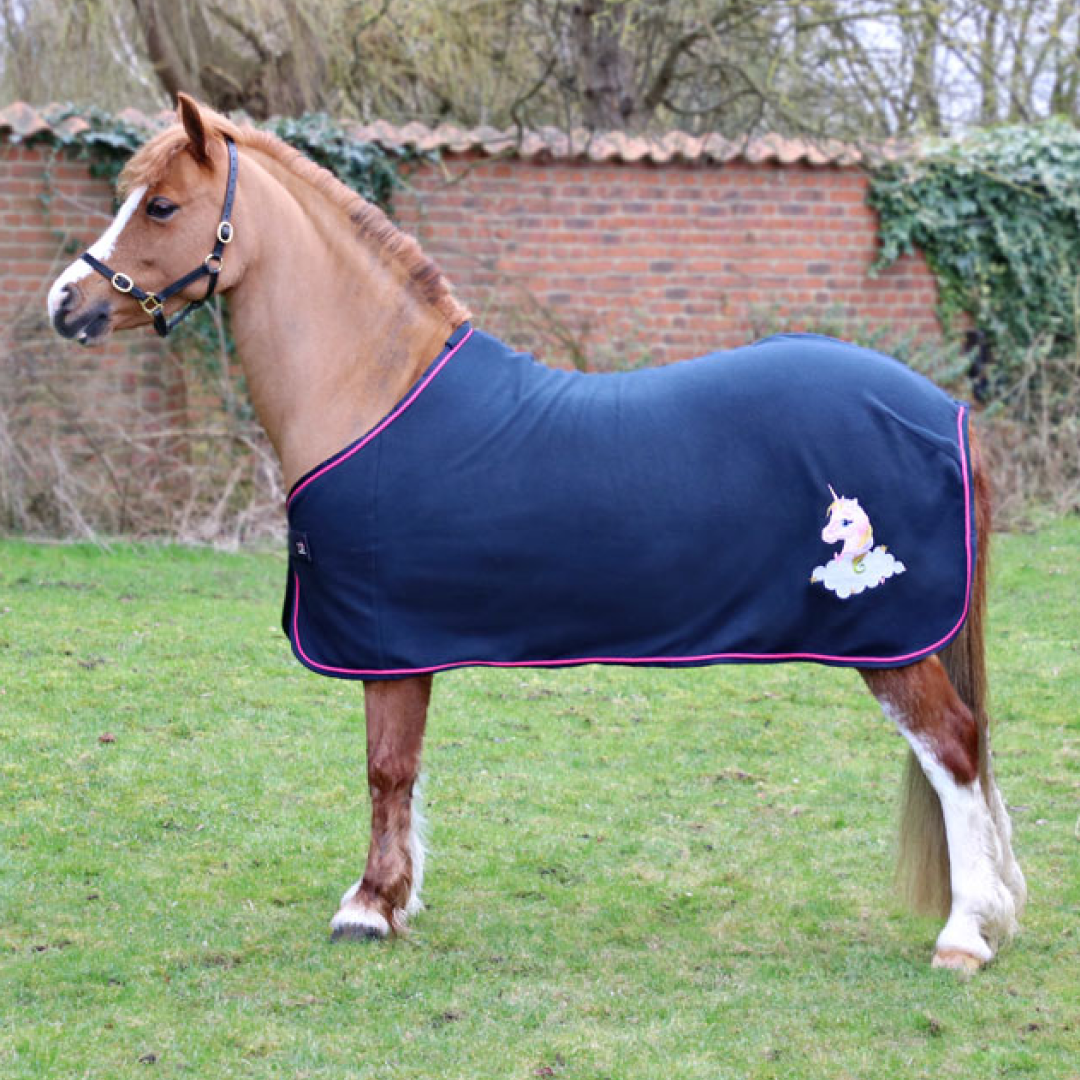 Little Rider Little Unicorn Fleece Rug