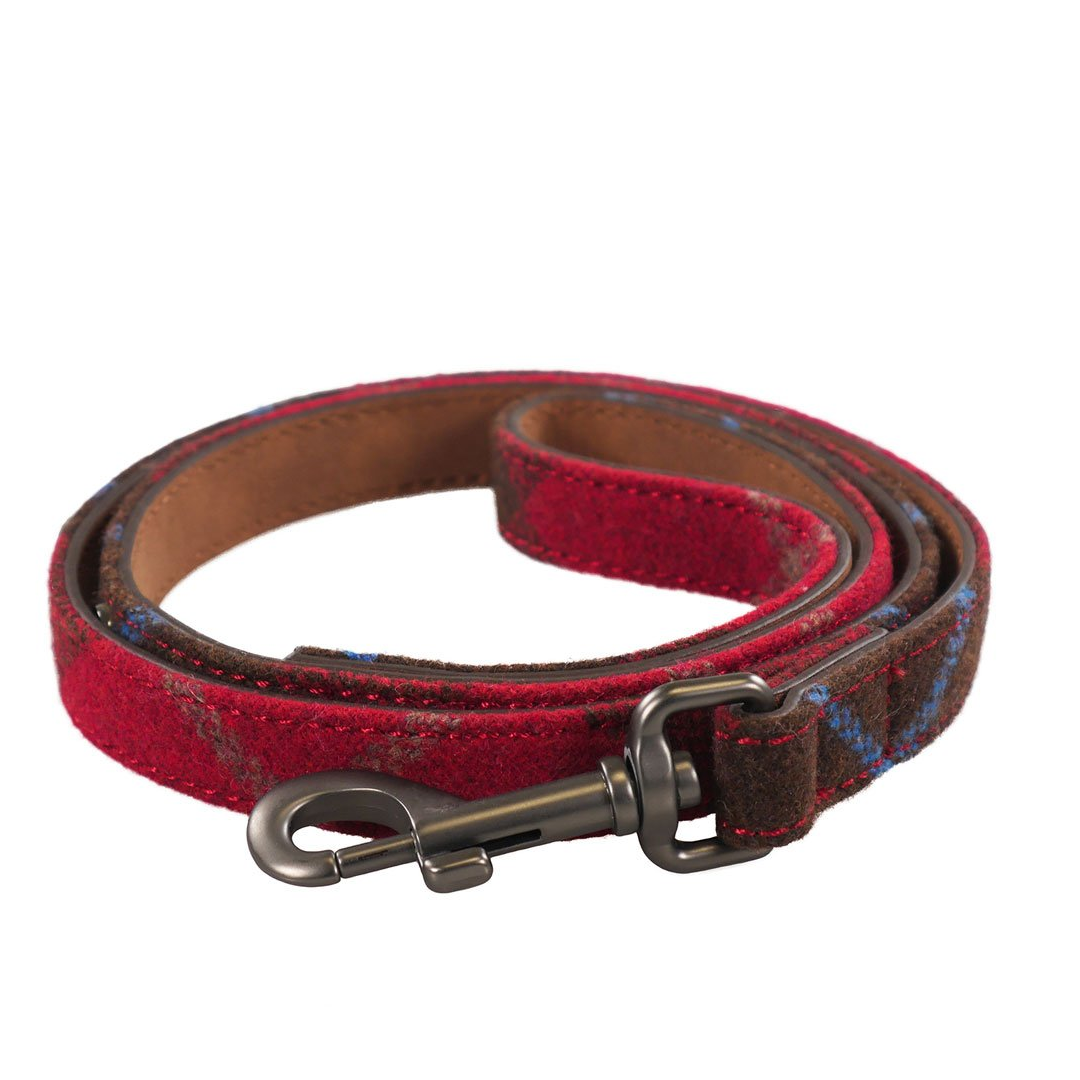 Joules Heritage Tweed Leather Dog Lead