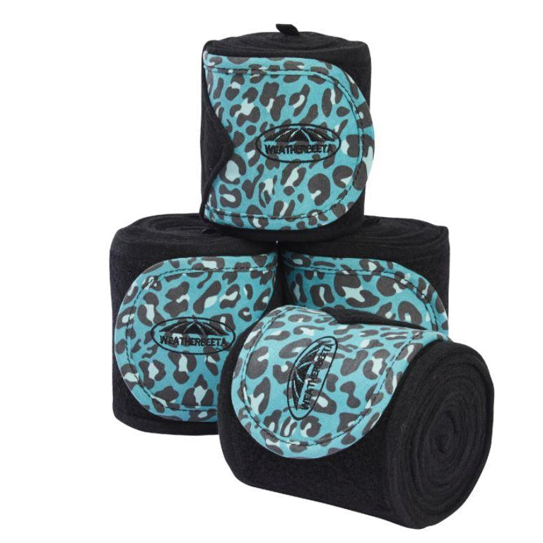 Weatherbeeta Leopard Fleece Bandage 4 Pack