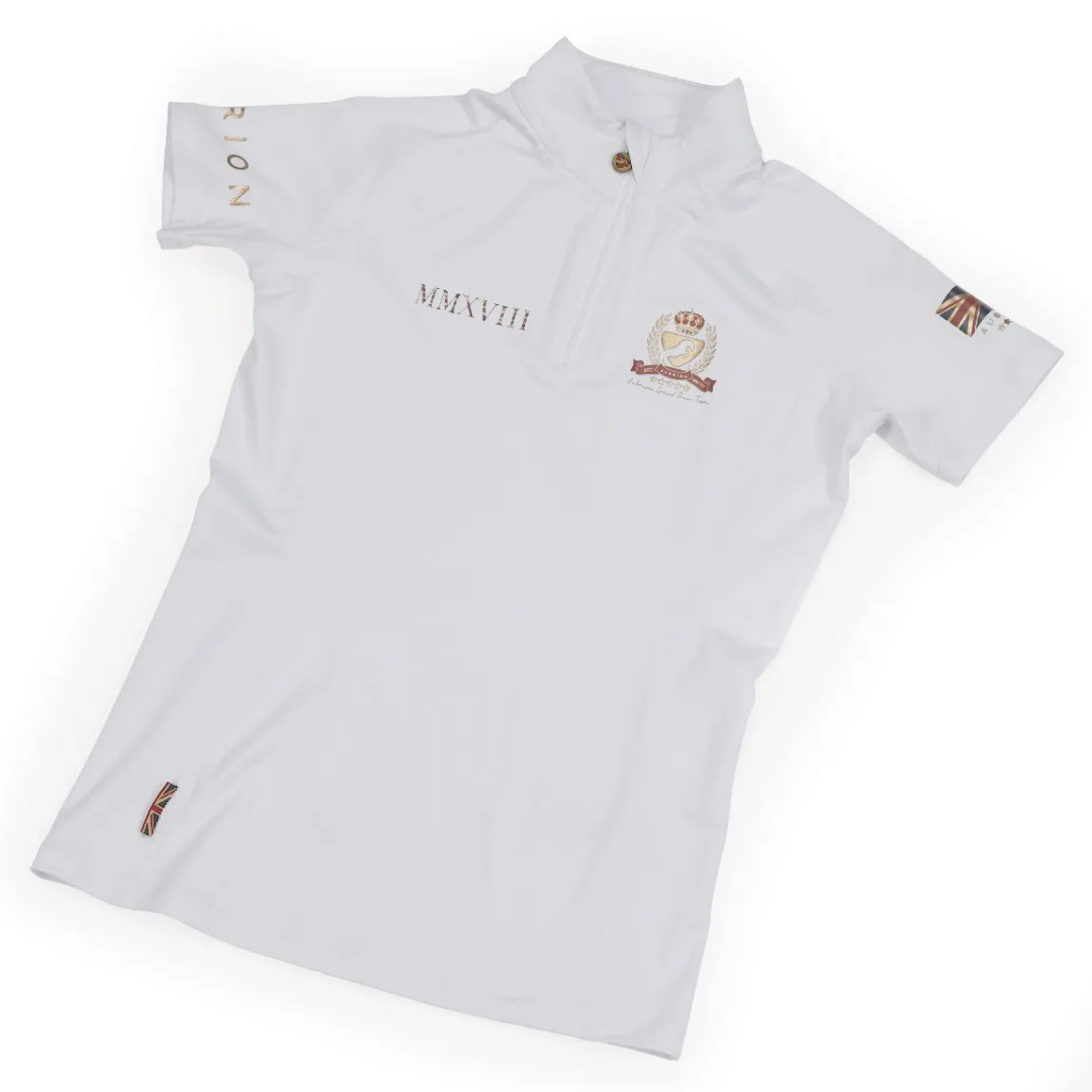 Shires Aubrion Team Girls Short Sleeve Base Layer