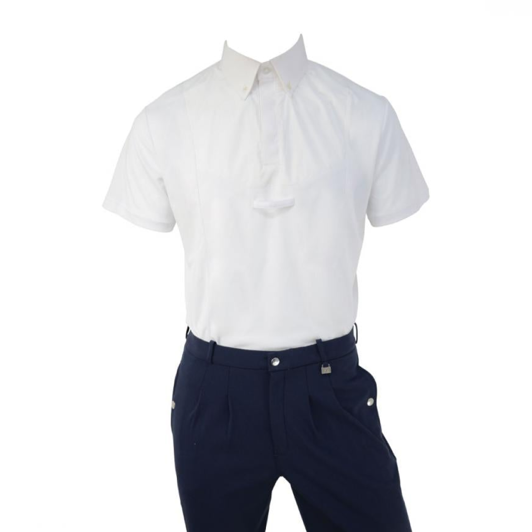 HyFASHION Men's Hadleigh Short Sleeved Tie Shirt