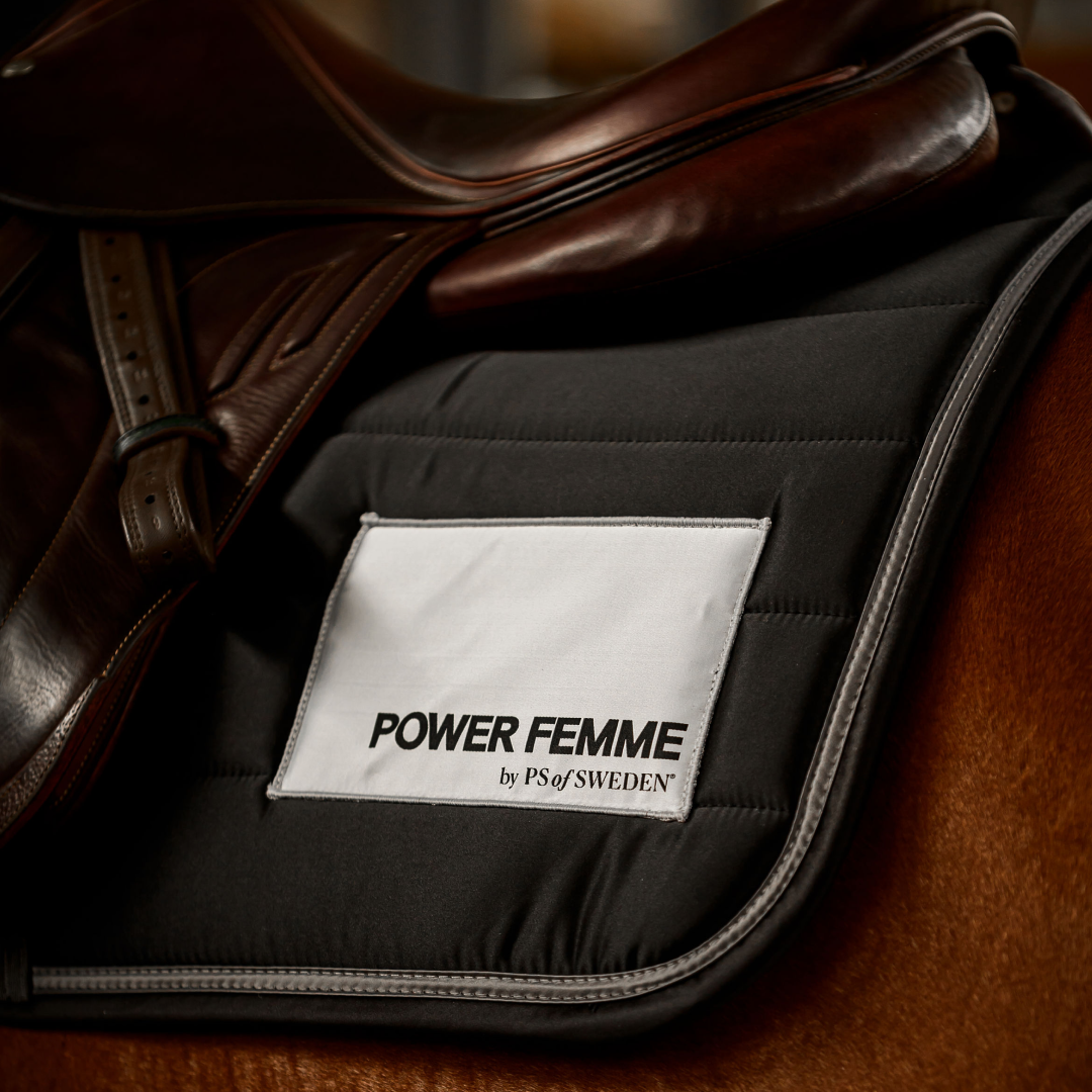 PS of Sweden Black Line Jump Saddle Pad #colour_black