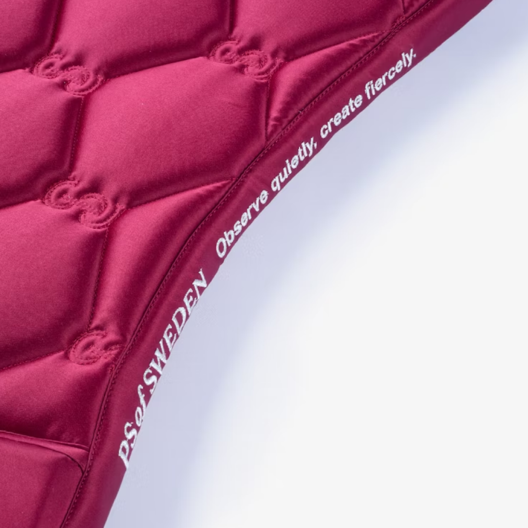 PS of Sweden Ruby Wine Signature Dressage Saddle Pad #colour_ruby-wine