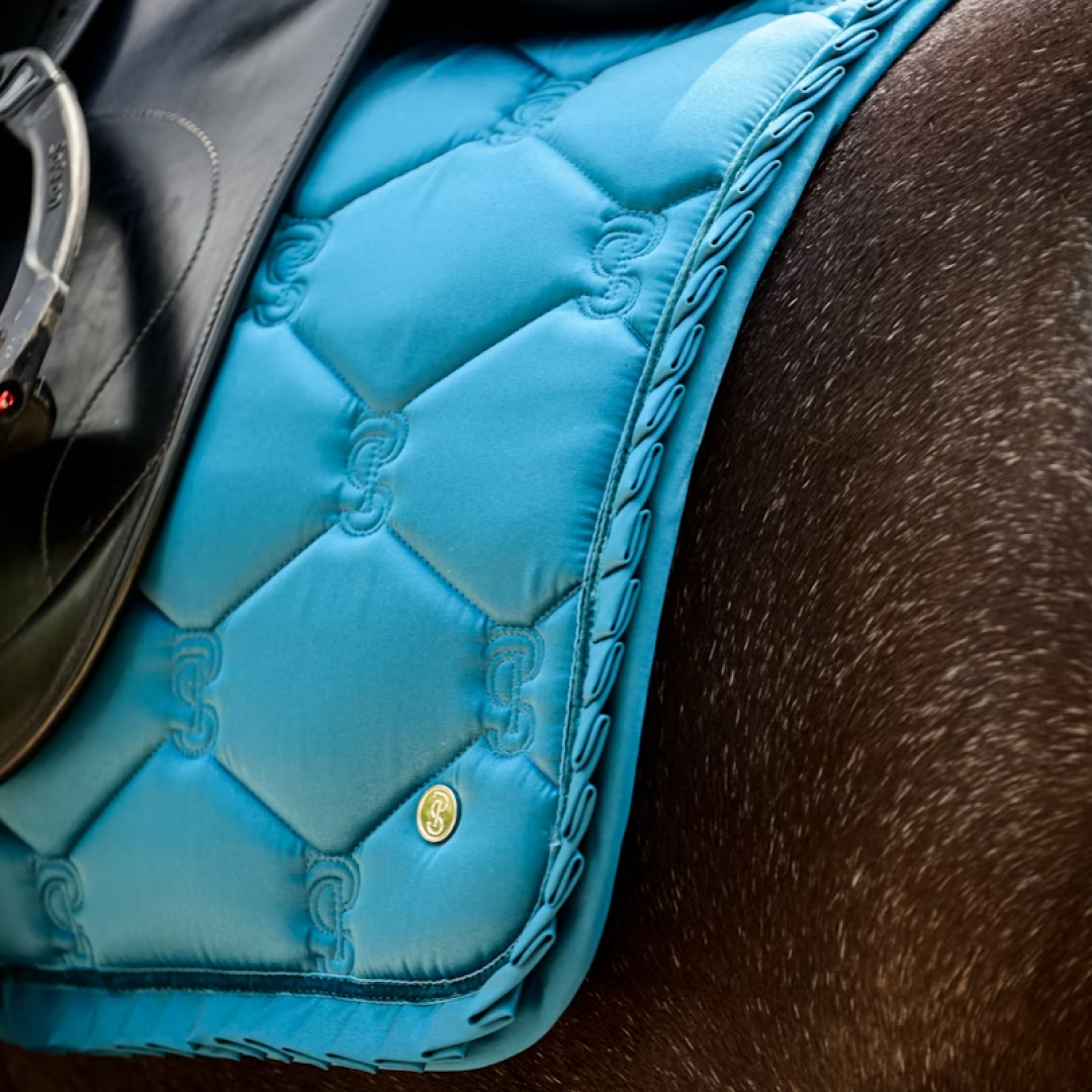 PS of Sweden Petrol Blue Ruffle Dressage Saddle Pad