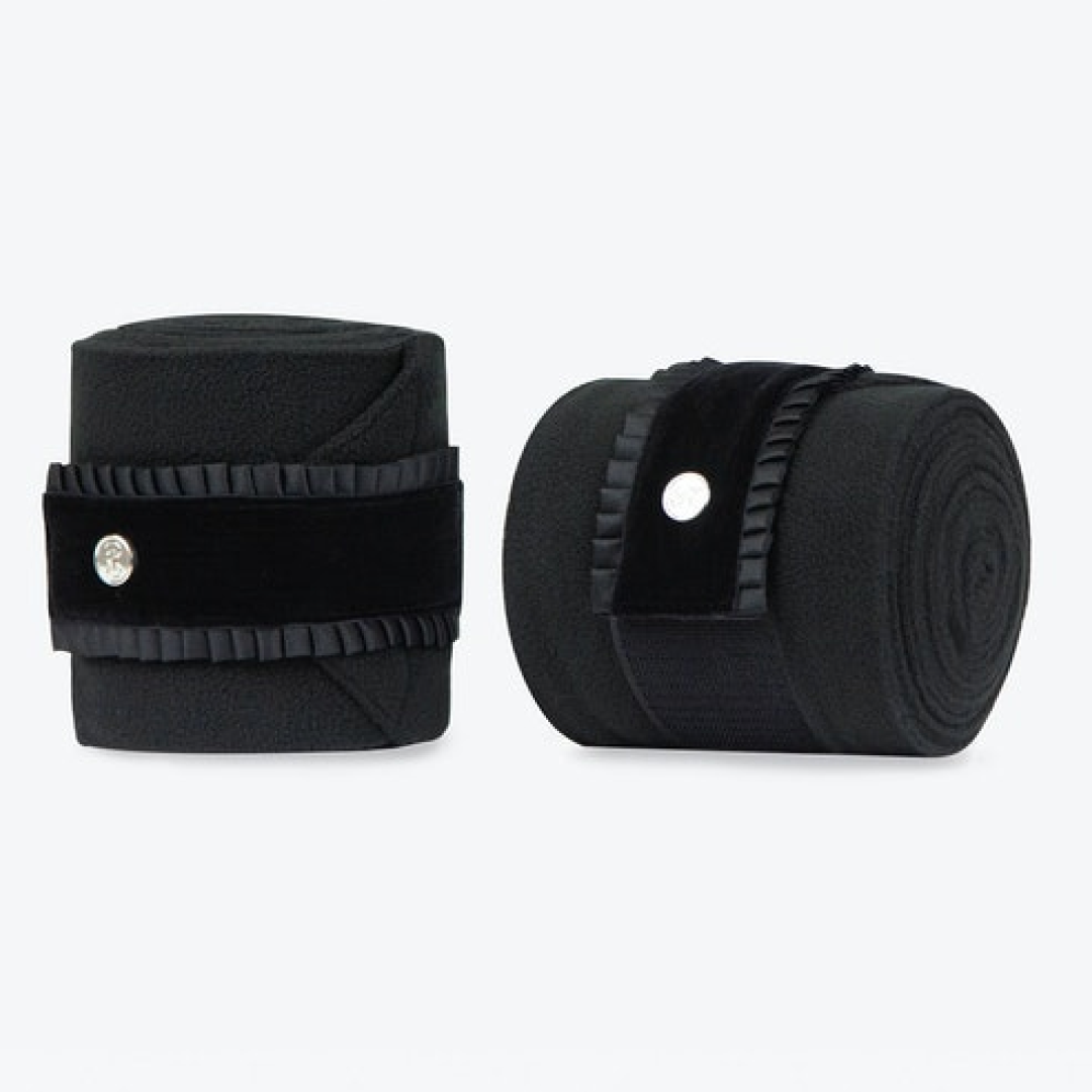 PS of Sweden Black Diamond Ruffle Polo Bandages #colour_black