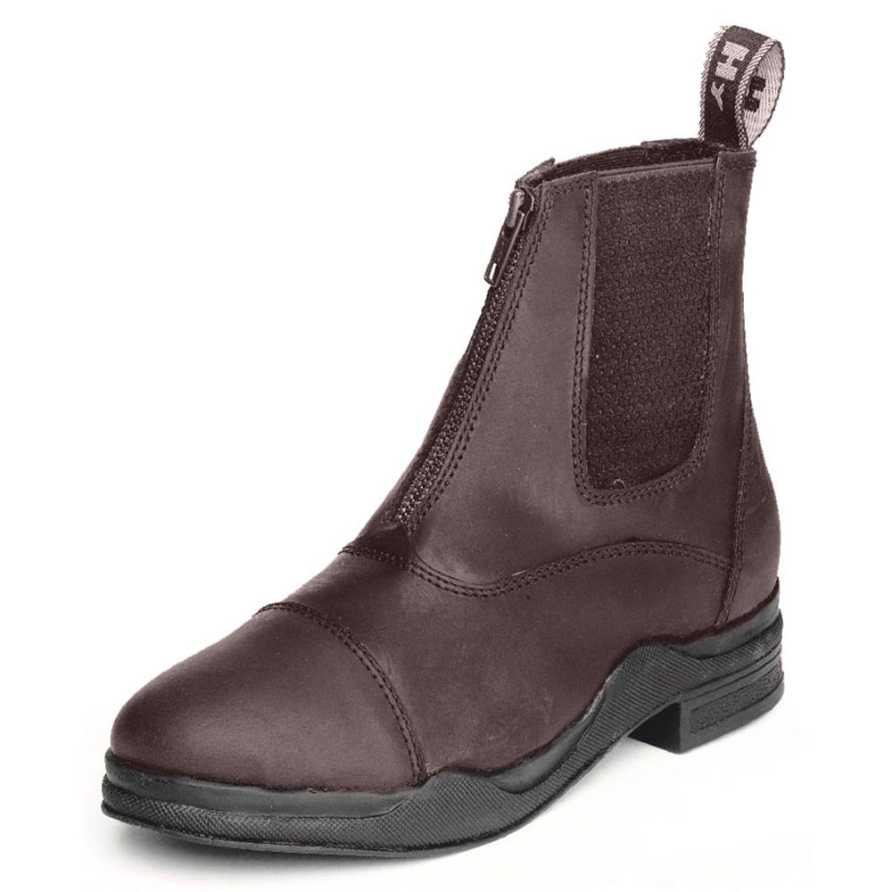 HyLAND Fleece Lined Wax Leather Zip Jodhpur Boot