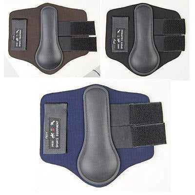 HKM Neoprene Padded Brushing Boots Velcro Straps
