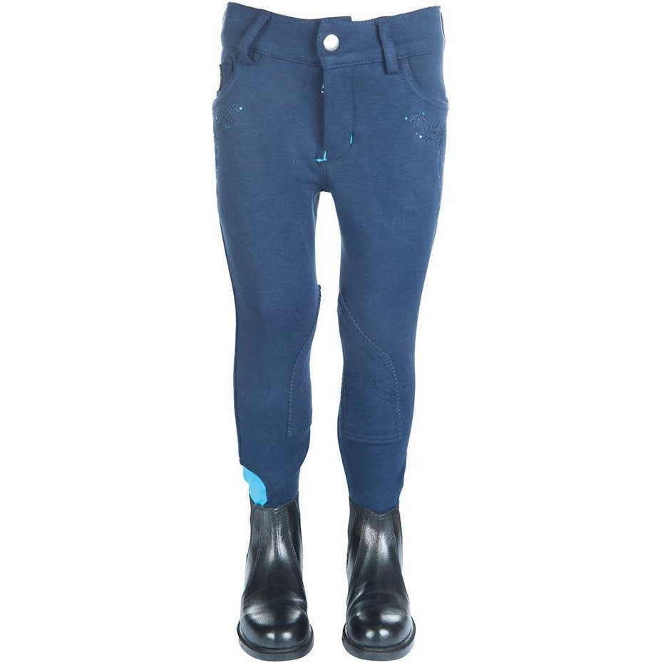 HKM Little Sister Breeches -Princess- Alos Knee Patch Adjustable