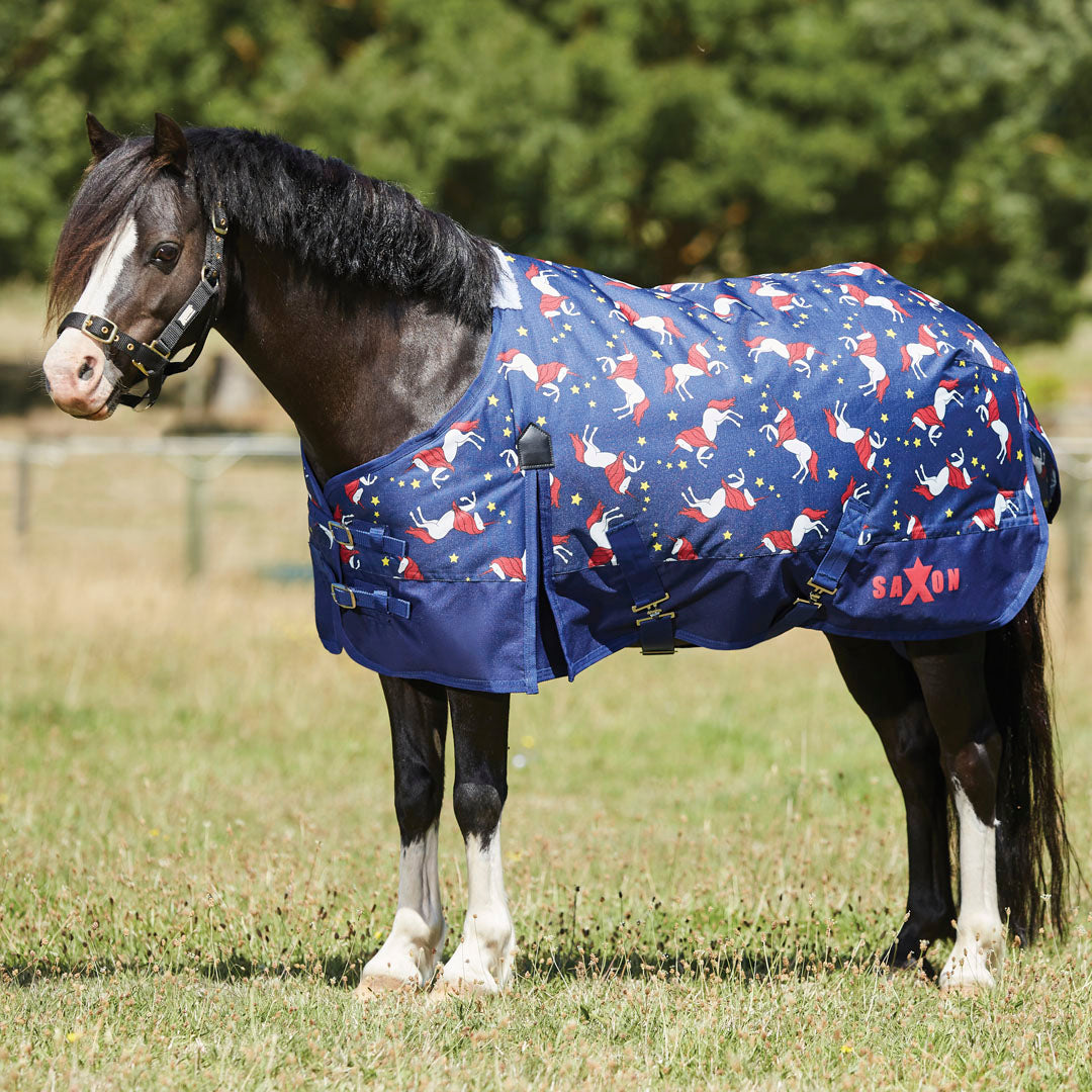 Saxon 600D Standard Neck Medium Weight Pony Turnout Rug