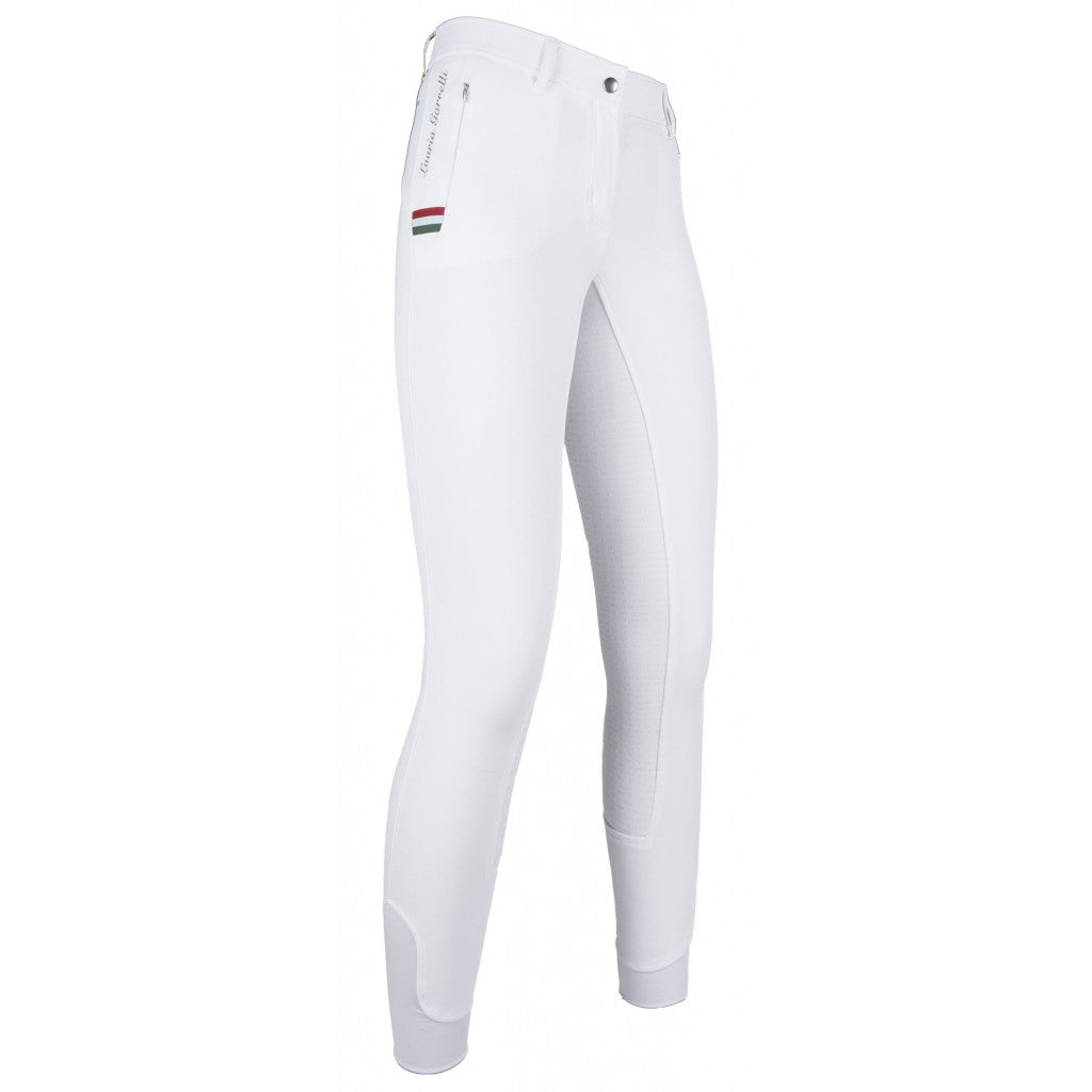 HKM Ladies Riding breeches -LG Basic Italy-silicone full seat