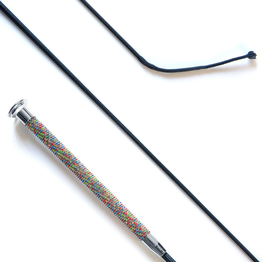 KM Elite Dressage Whip with Crystal Grip