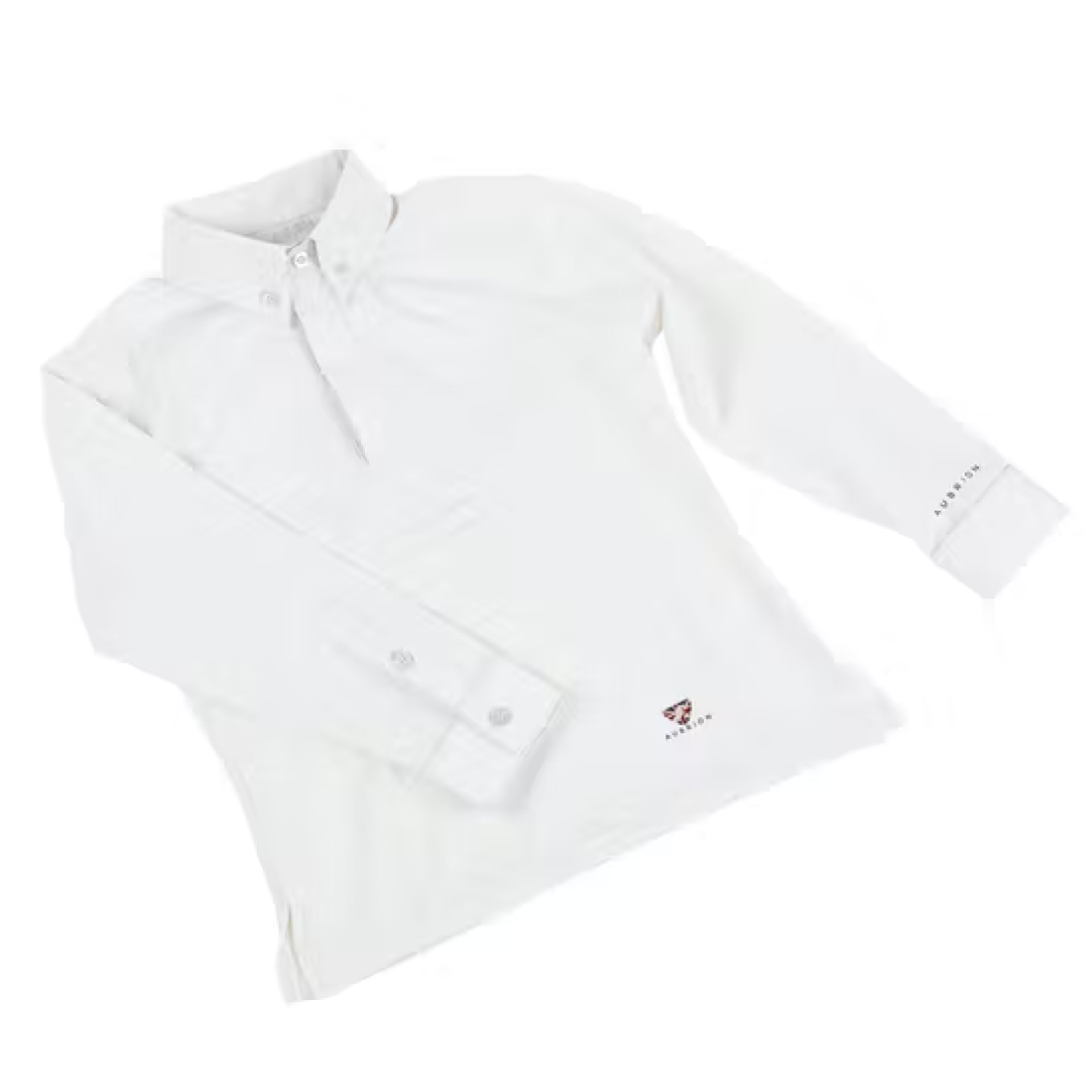 Shires Aubrion Childs Long Sleeve Tie Shirt