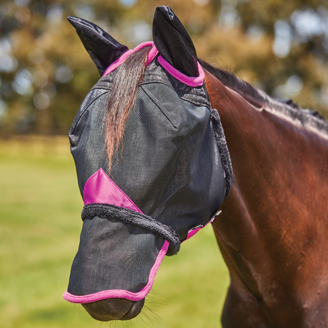 Weatherbeeta ComfiTec Deluxe Durable Mesh Mask With Ears & Nose