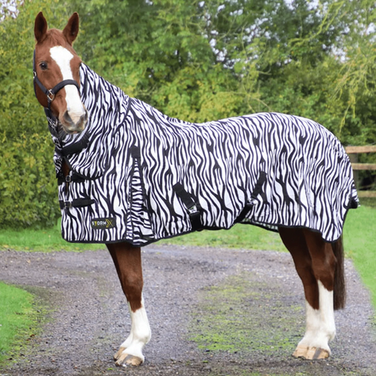 StormX Original Zebra Print Fly Rug