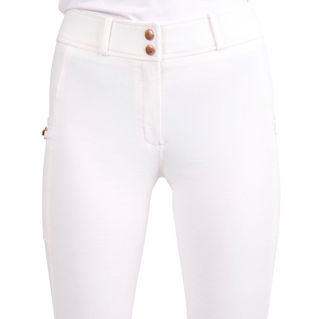 Montar Holly Rose Gold Detail Ladies Full Grip Riding Breeches