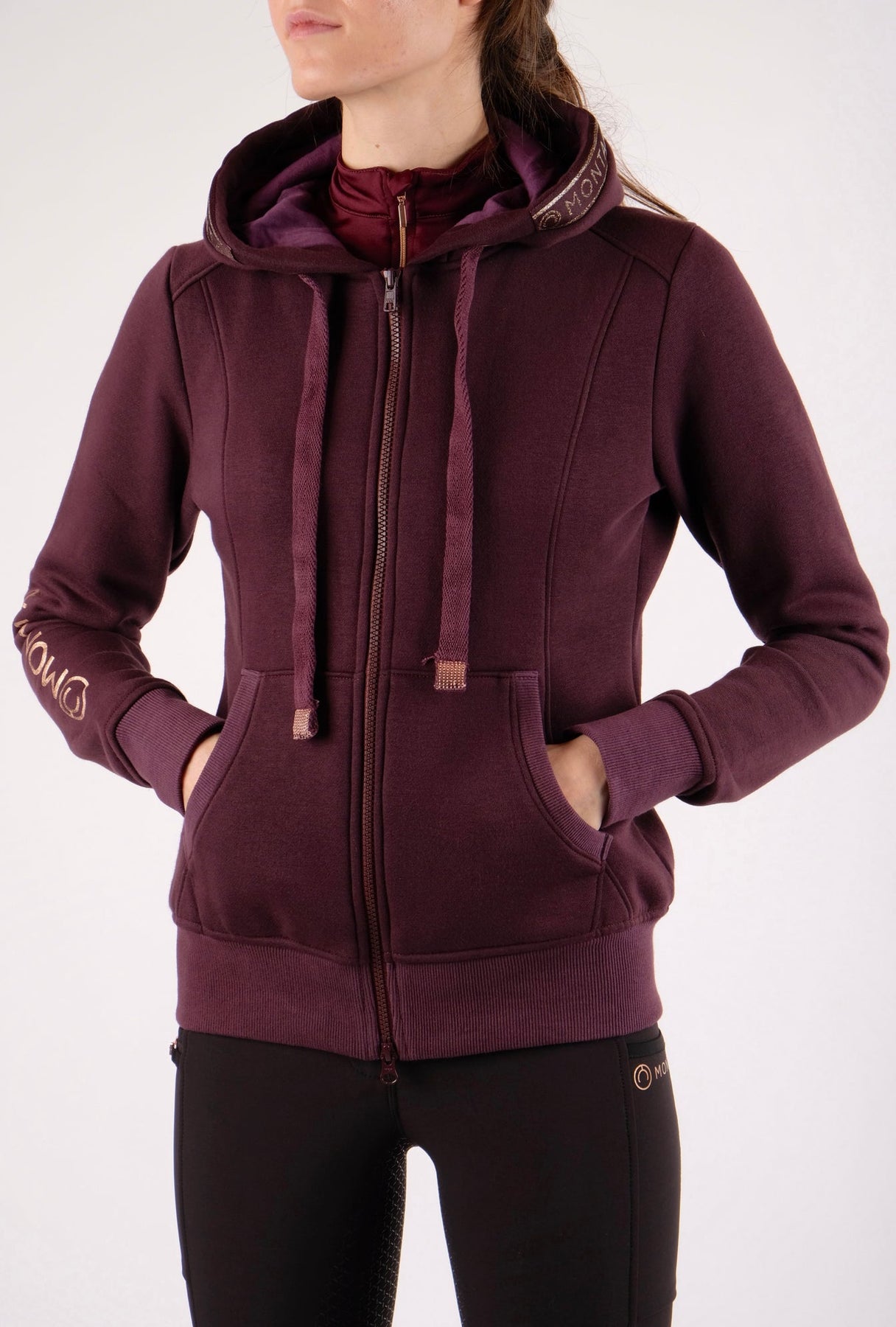 Montar Macie Rose Gold Detail Junior Hoodie