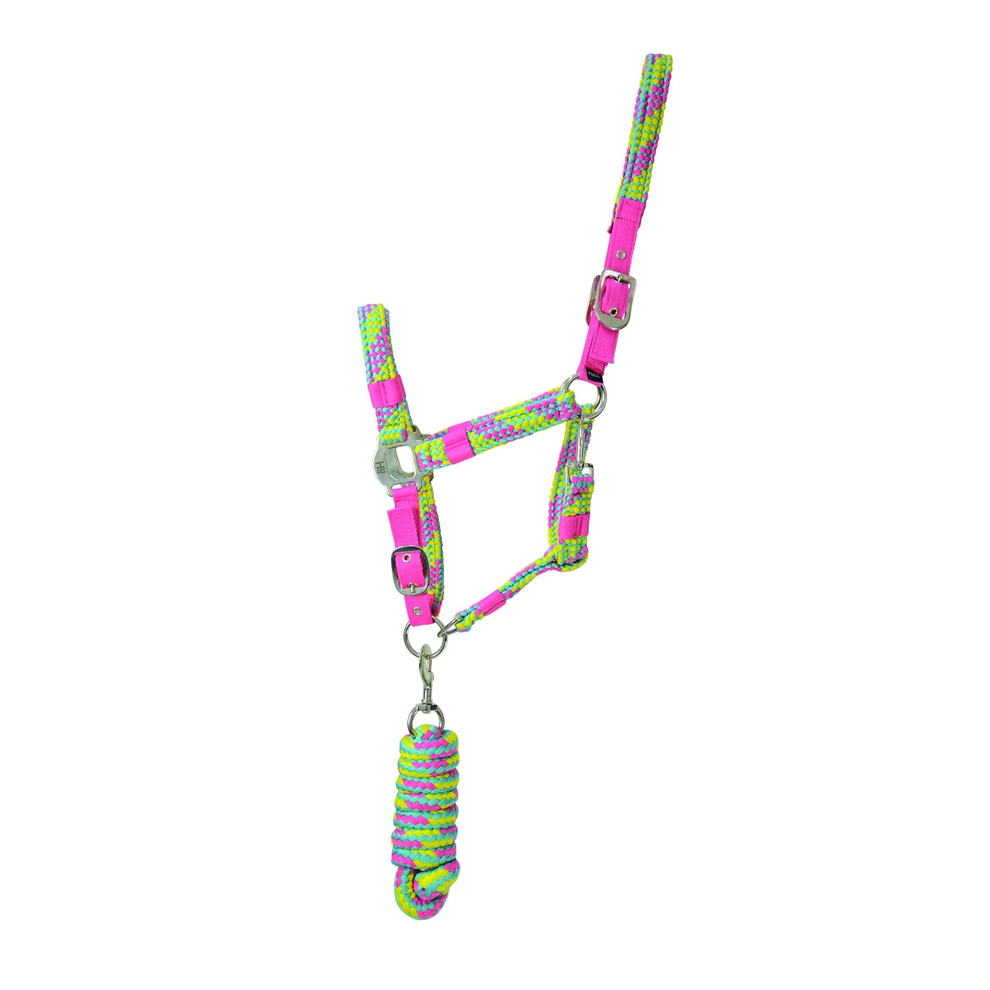 HY Multicolour Adjustable Head Collar With Lead Rope