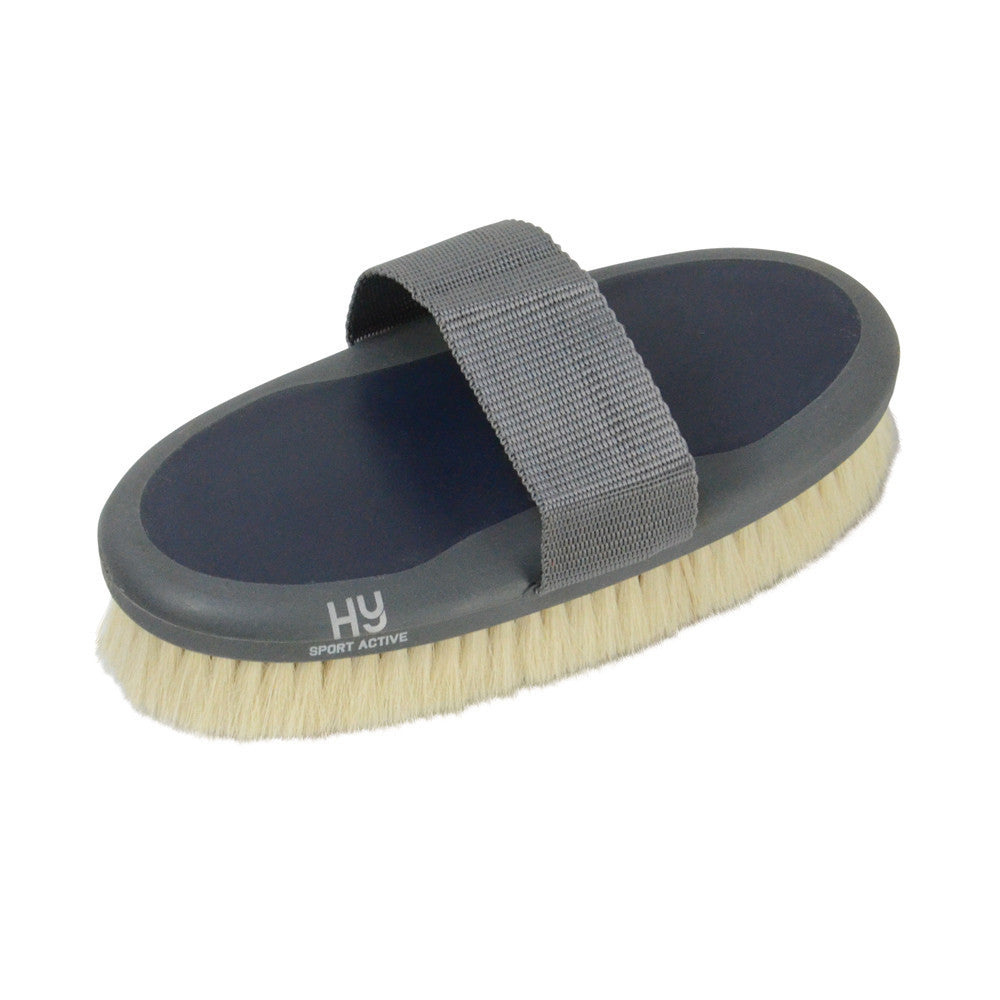HySHINE Active Groom Goat Hair Body Brush