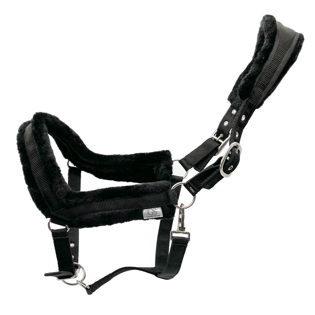 GS Equestrian Ergonomic Fleece Lined Headcollar
