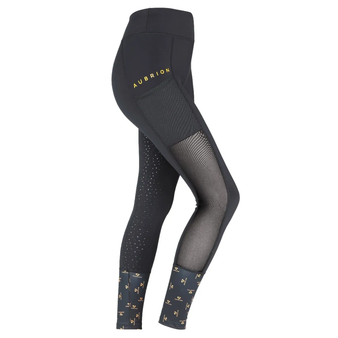 Shires Aubrion Ladies Elstree Mesh Riding Tights