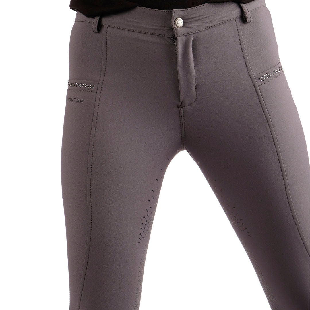 Montar Junior Crystal Detail Full Grip Adjustable Breeches