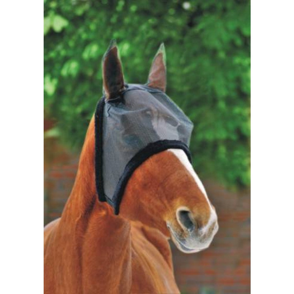 HKM Anti-Fly Mask With Soft Faux Fur