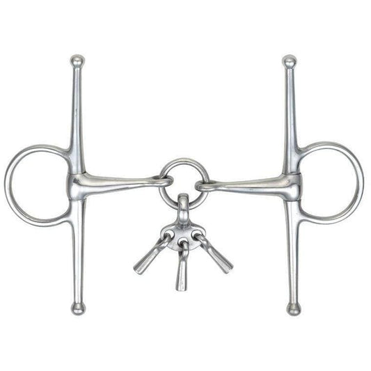 SHIRES Snaffle de mejilla completa con llaves