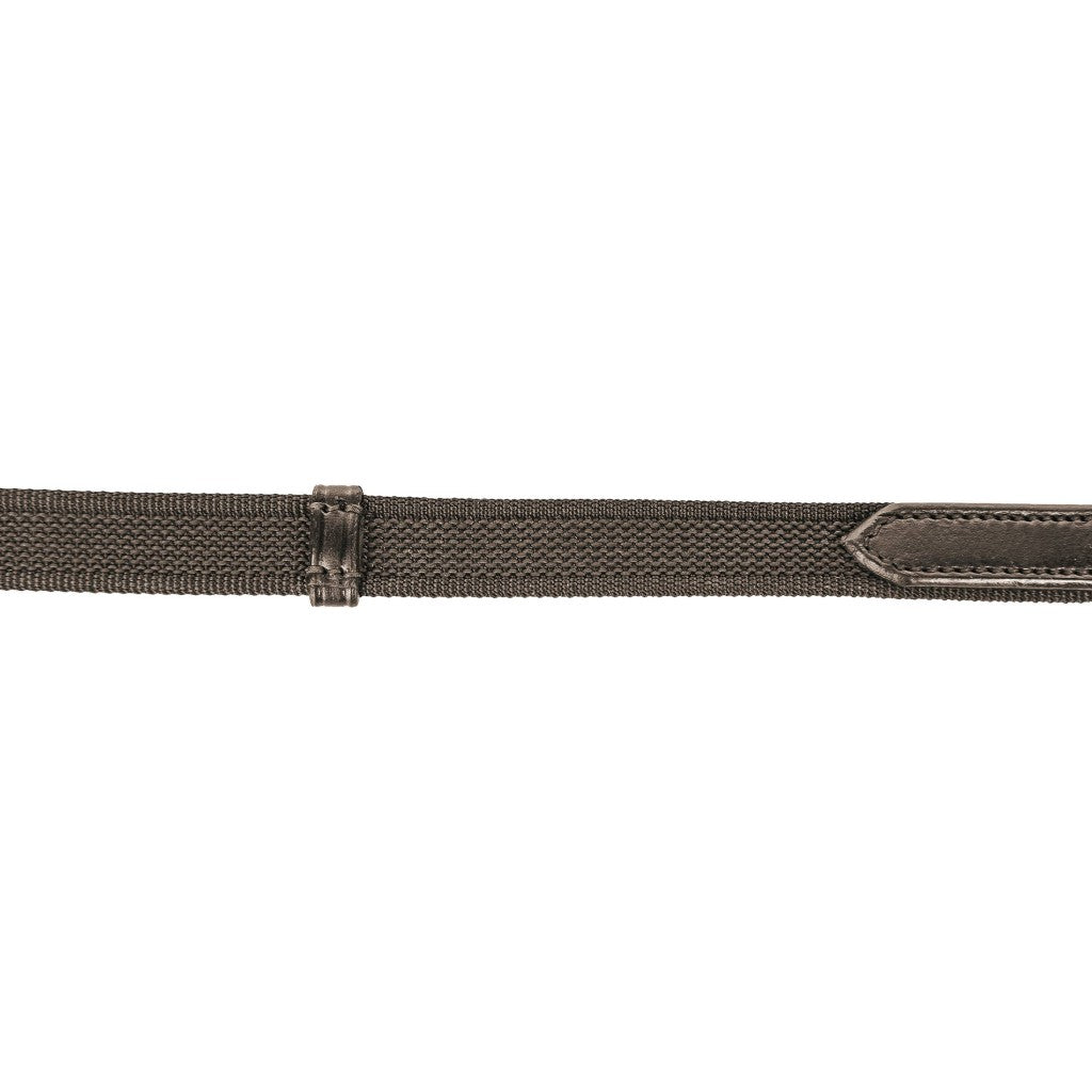 HKM Reins Interwoven with Rubber