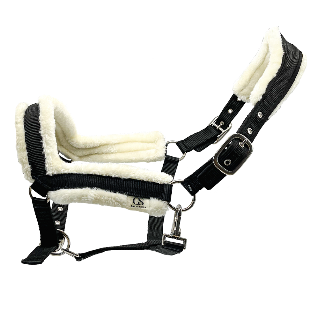 GS Equestrian Ergonomic Fleece Lined Headcollar