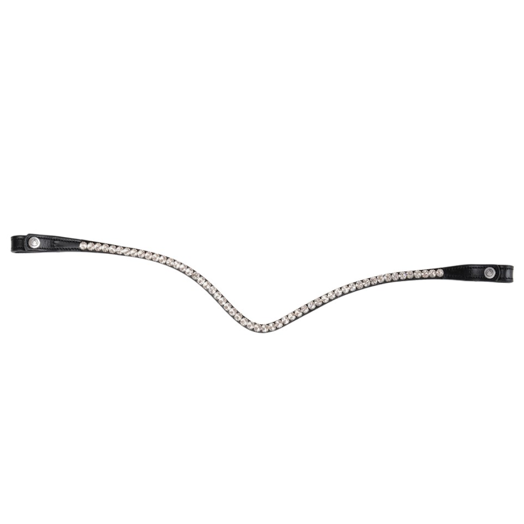 Montar Leather Clear Crystal Browband