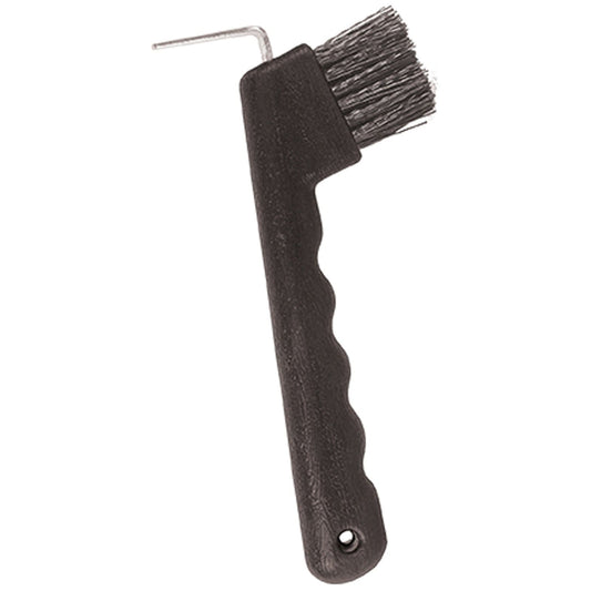 Perry Equestrian Hoof Pick & Brush with Wave Grip Handle