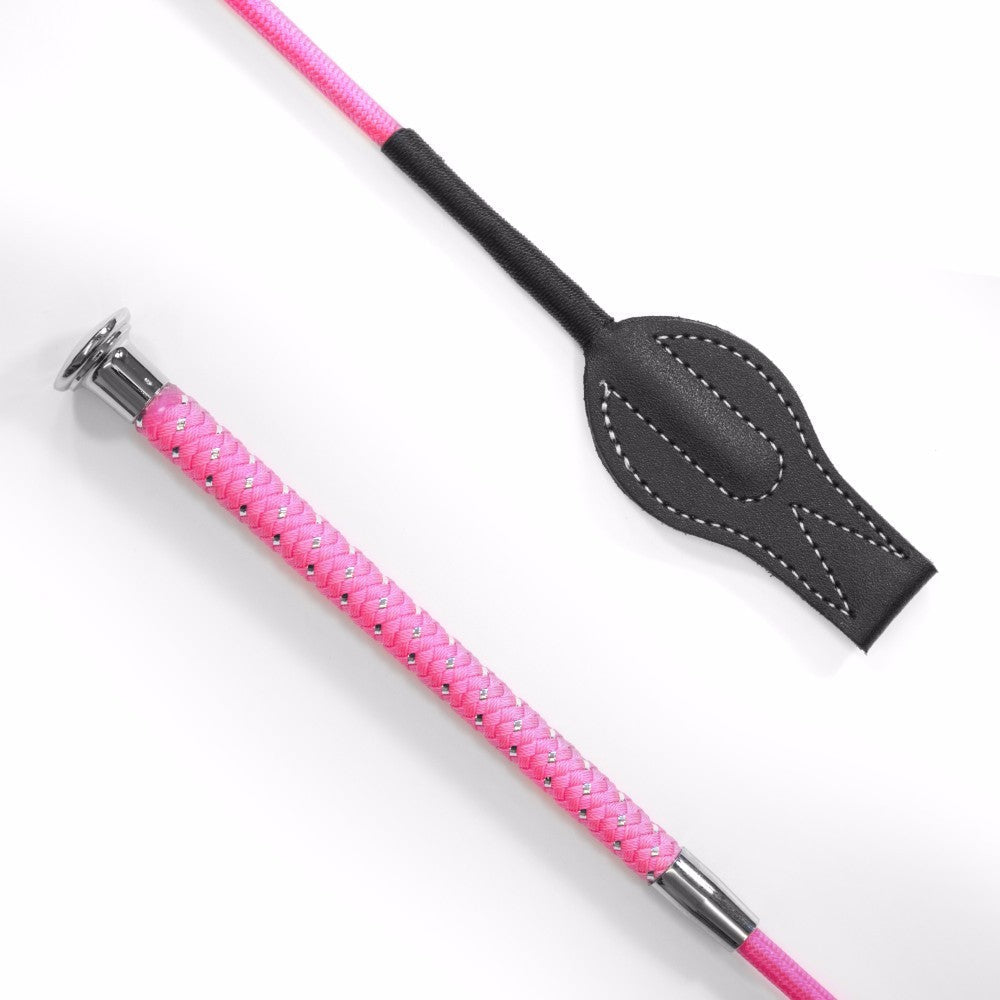 KM Elite Silver Braided Junior Whip