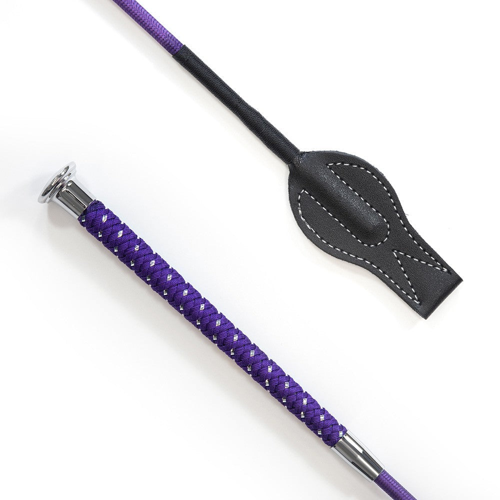 KM Elite Silver Braided Junior Whip