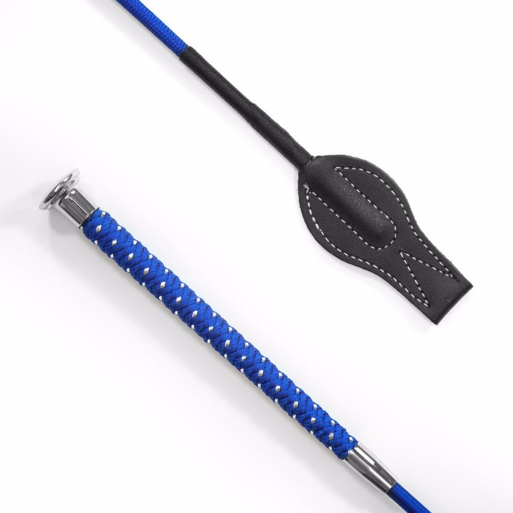 KM Elite Silver Braided Junior Whip