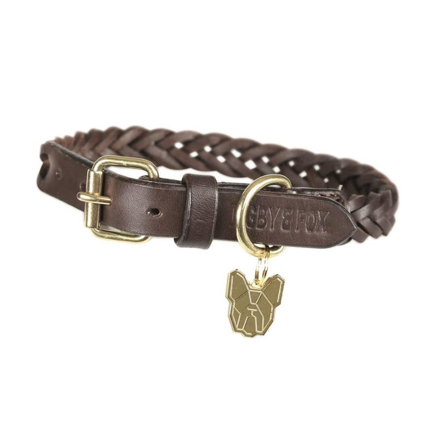 Shires Digby & Fox Plaited Dog Collar