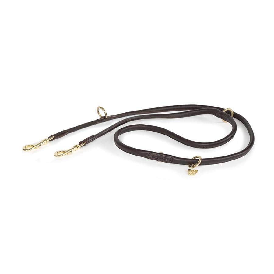 Shires Digby & Fox Rolled Leather Training Lead