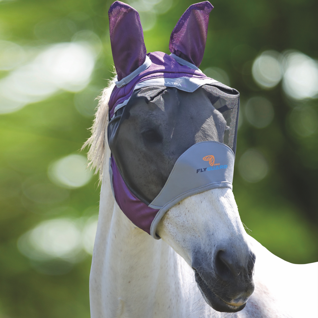 Shires FlyGuard Pro Deluxe Fly Mask With Ears