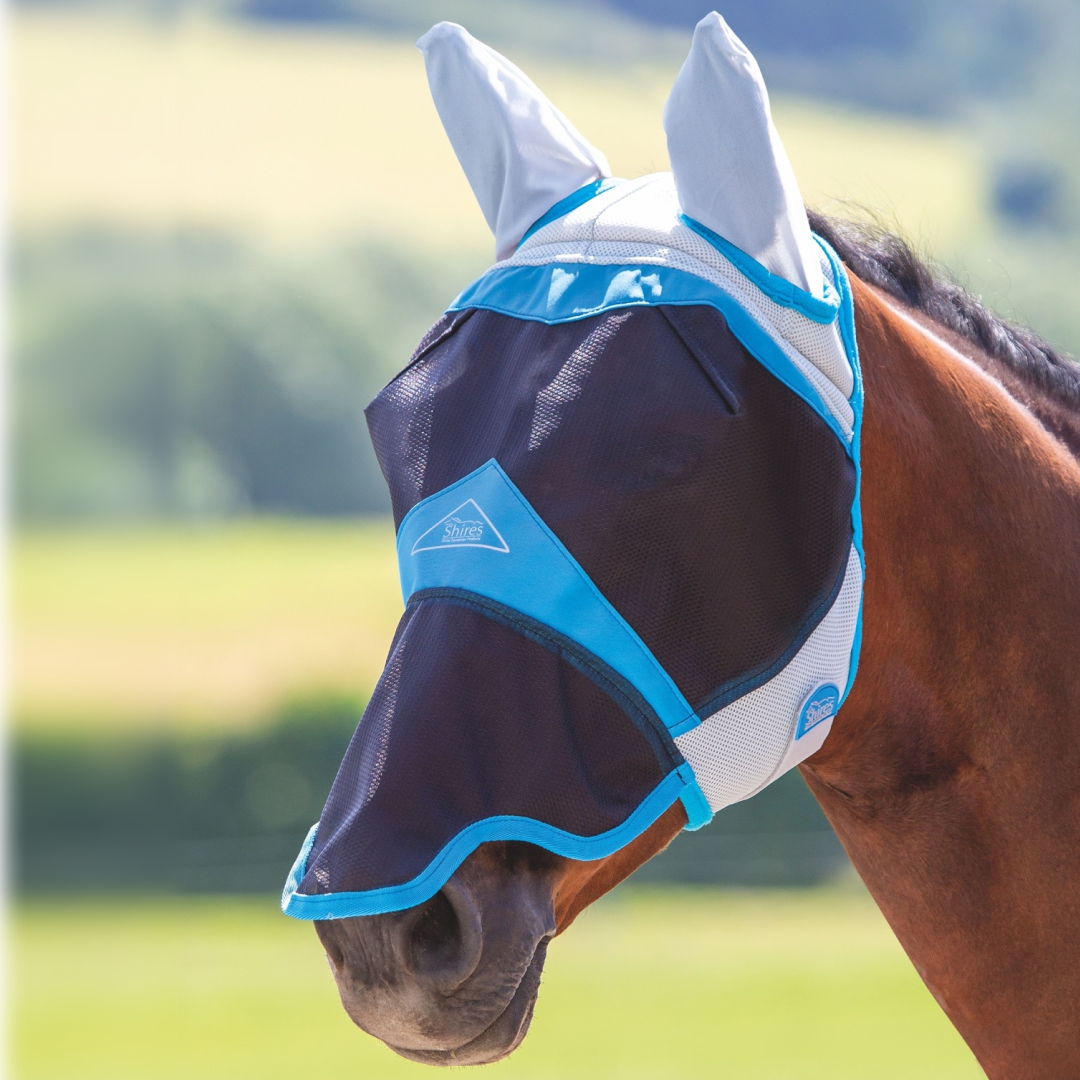Shires FlyGuard Pro Air Motion Fly Mask With Ears & Nose