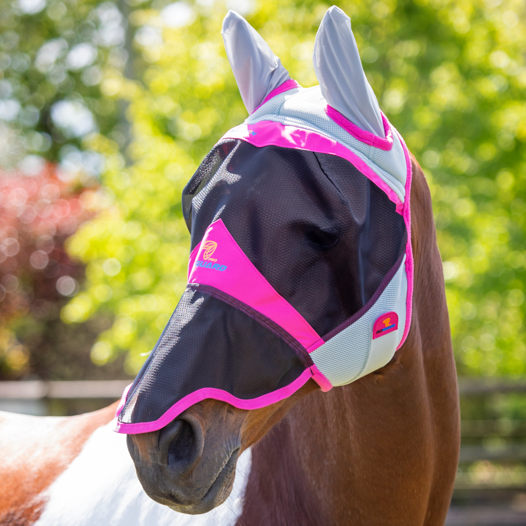 Shires FlyGuard Pro Air Motion Fly Mask With Ears & Nose