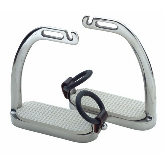 SHIRES Fillis Stirrups de seguridad de pavo real