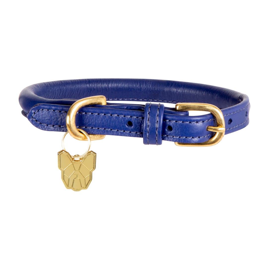 Shires Digby & Fox Rolled Leather Dog Collar