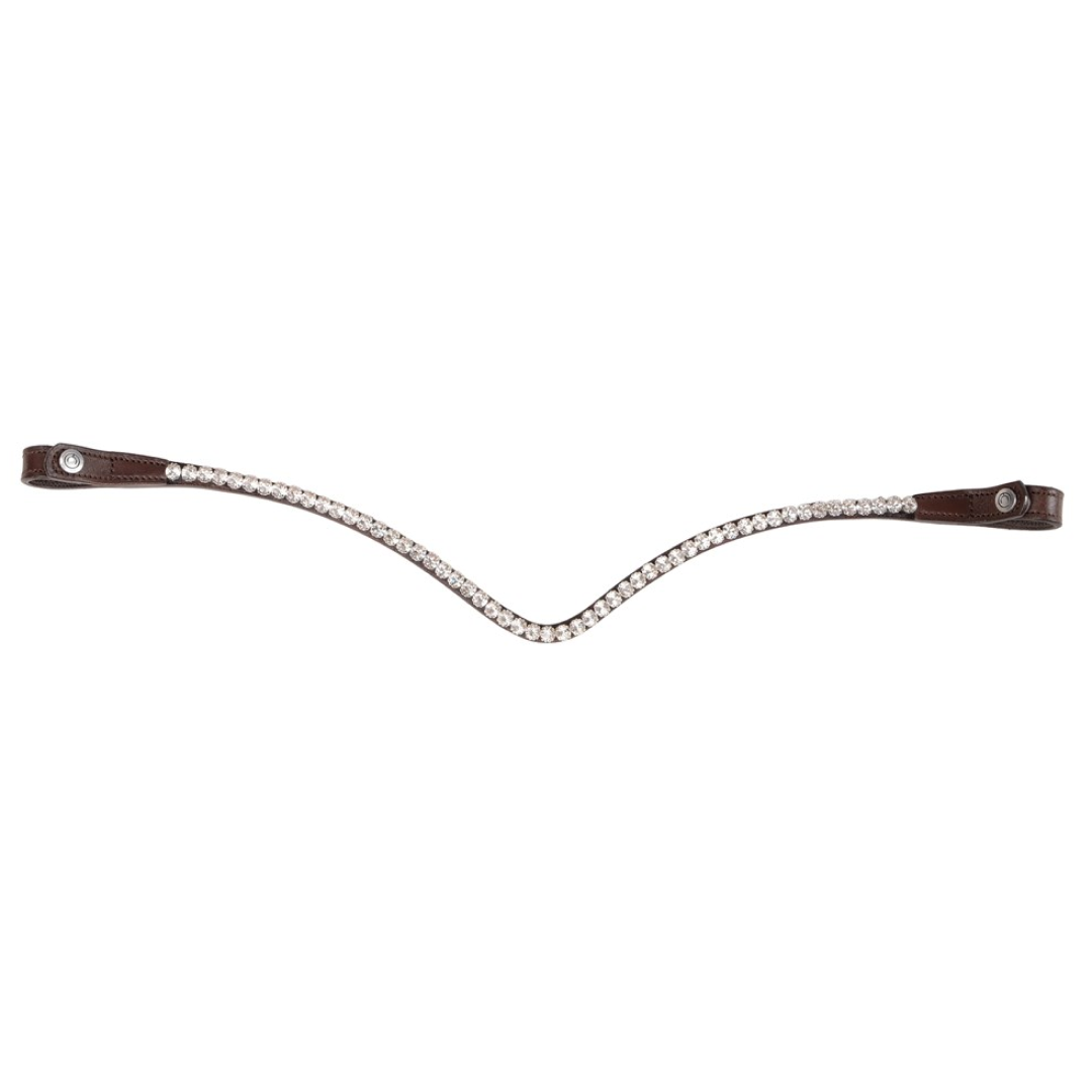 Montar Leather Clear Crystal Browband