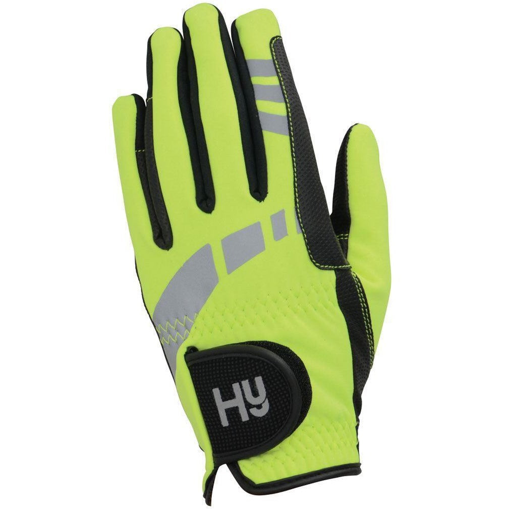 Hy5 Extreme Childs Reflective Yellow Softshell Gloves