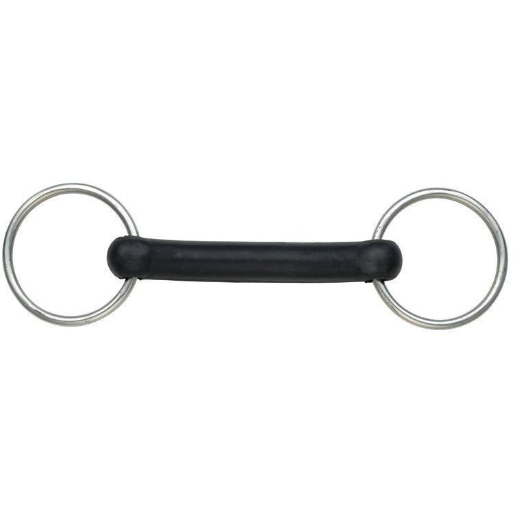 SHIRES Snaffle de boca de goma flexible