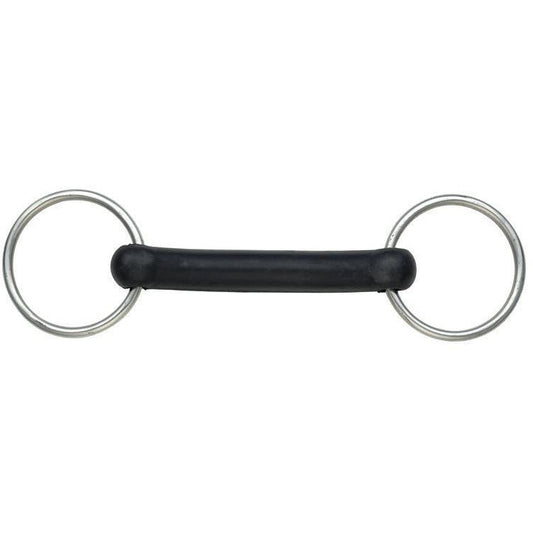 SHIRES Snaffle de boca de goma flexible