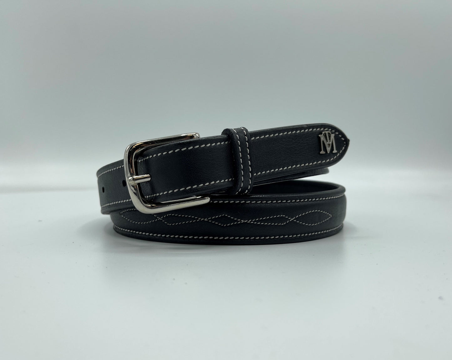 Mark Todd Fancy Stitch Leather Belt